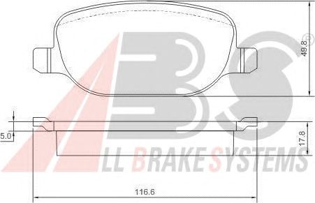 Brake Pad Set, disc brake 37317 OE