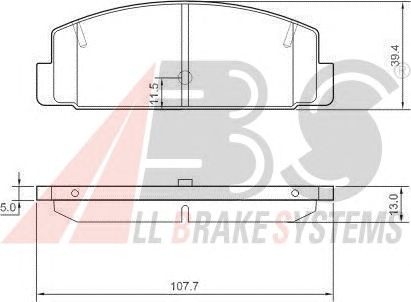 Brake Pad Set, disc brake 37382