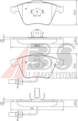 Brake Pad Set, disc brake 37428