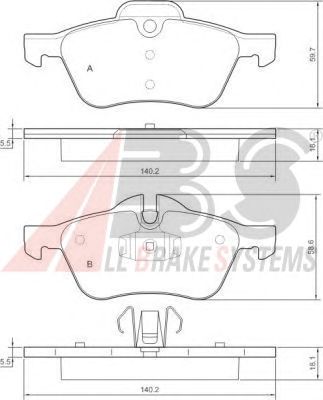Brake Pad Set, disc brake P 06 030
