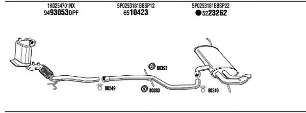 Exhaust System SEH22505
