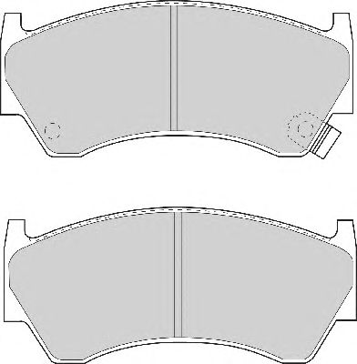 Комплект тормозных колодок, дисковый тормоз FD6779A