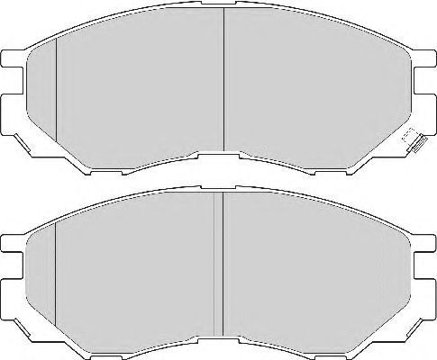 Комплект тормозных колодок, дисковый тормоз FD6913A