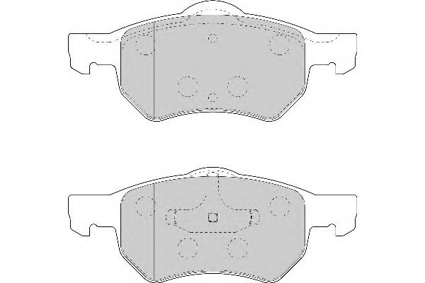 Комплект тормозных колодок, дисковый тормоз FD6923A