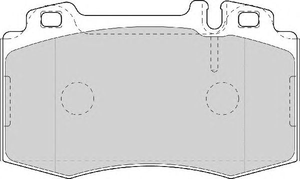Комплект тормозных колодок, дисковый тормоз FD7079A