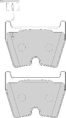 Комплект тормозных колодок, дисковый тормоз FD7087A