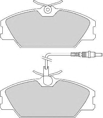 Комплект тормозных колодок, дисковый тормоз FD2112A