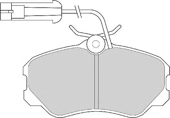 Комплект тормозных колодок, дисковый тормоз FD6241A