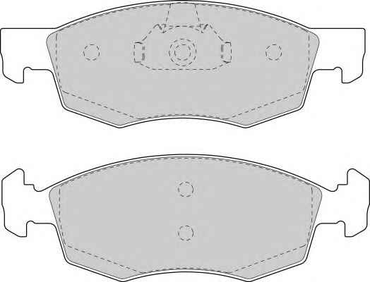 Комплект тормозных колодок, дисковый тормоз FD6846A