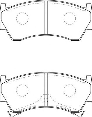 Комплект тормозных колодок, дисковый тормоз FD7304A