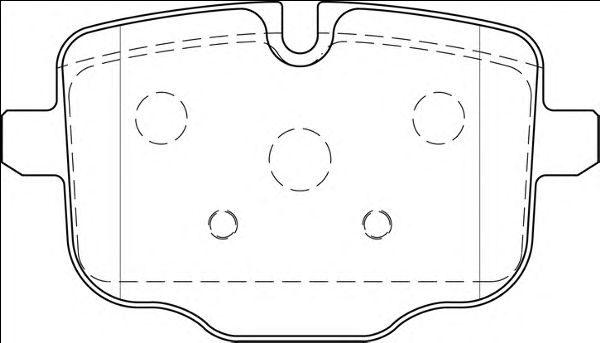 Комплект тормозных колодок, дисковый тормоз FD7527A