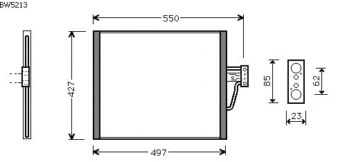 Condensador, ar condicionado BW5213