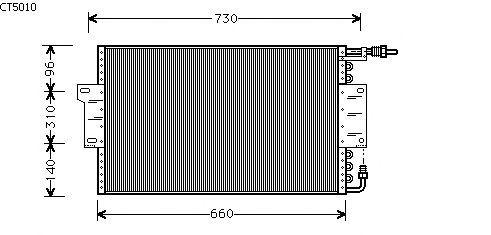 Kondensator, klimaanlegg CT5010