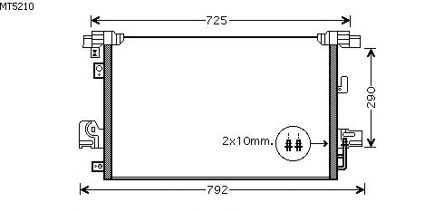 Kondensator, klimaanlegg MT5210