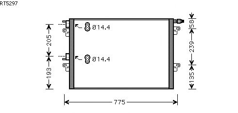 Condensator, airconditioning RT5297