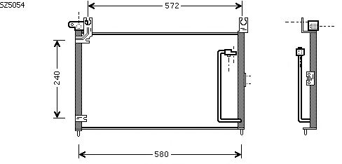 Condensador, ar condicionado SZ5054
