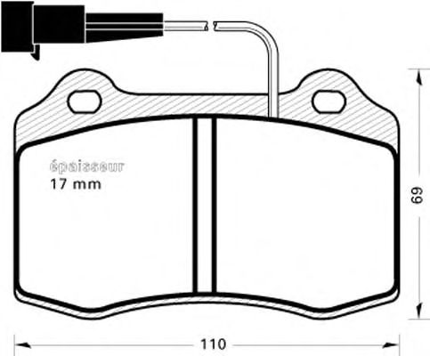 Brake Pad Set, disc brake 316