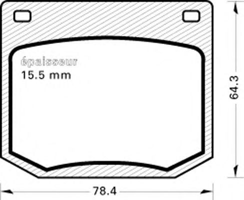 Комплект тормозных колодок, дисковый тормоз 39