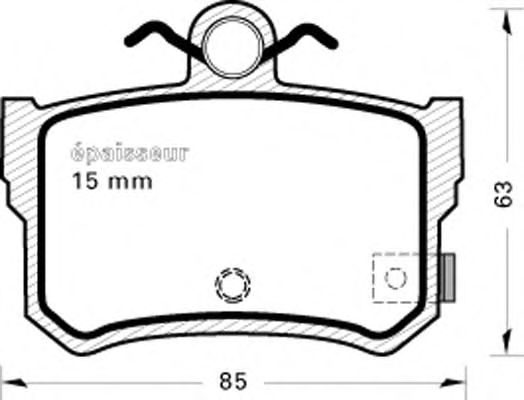 Brake Pad Set, disc brake 524