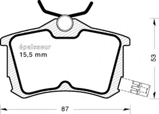 Kit de plaquettes de frein, frein à disque 535