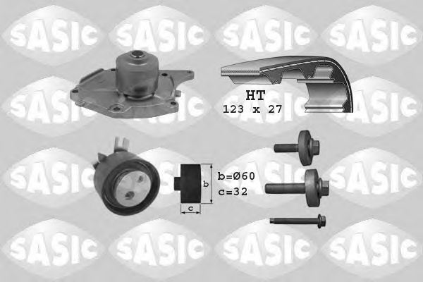 Water Pump & Timing Belt Kit 3904022
