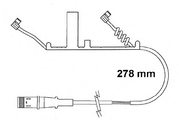 Сигнализатор, износ тормозных колодок FAI161