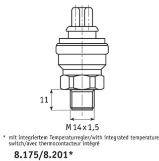 Interrupteur de température, ventilateur de radiateur TSW 47