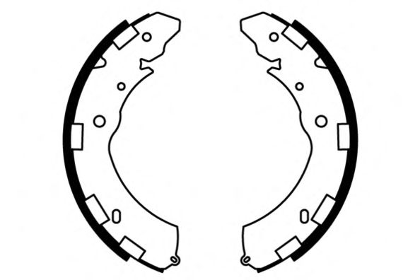 Комплект тормозных колодок; Комплект тормозных колодок, стояночная тормозная система 09-0679