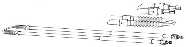 Cable, parking brake CT02197