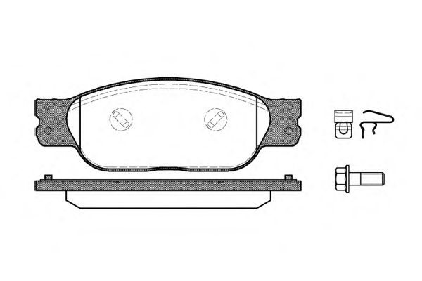 Комплект тормозных колодок, дисковый тормоз P6313.10