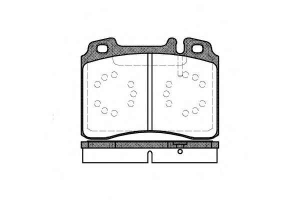 Комплект тормозных колодок, дисковый тормоз P2793.00