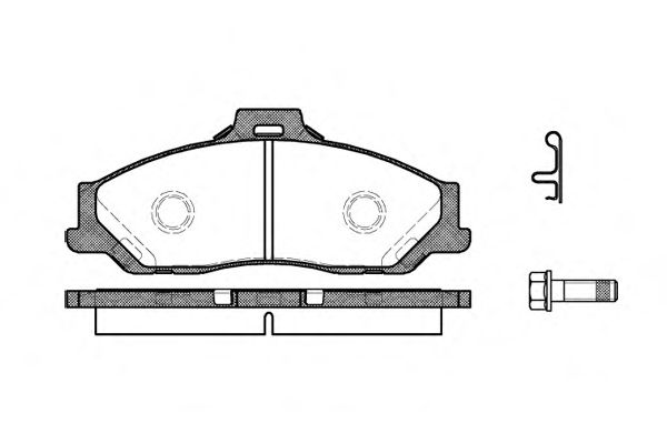 Комплект тормозных колодок, дисковый тормоз P6303.01