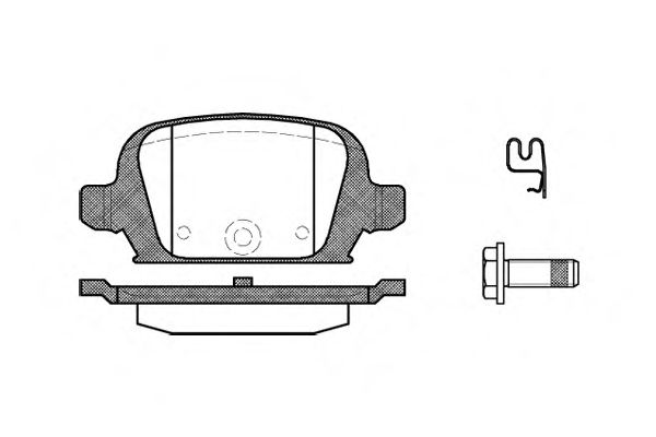 Комплект тормозных колодок, дисковый тормоз P9353.02