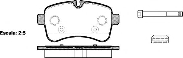 Комплект тормозных колодок, дисковый тормоз P13823.00