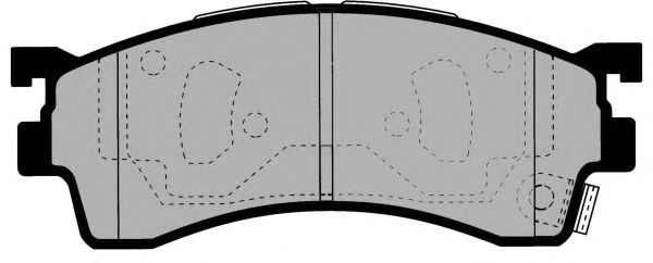 Комплект тормозных колодок, дисковый тормоз PA1365