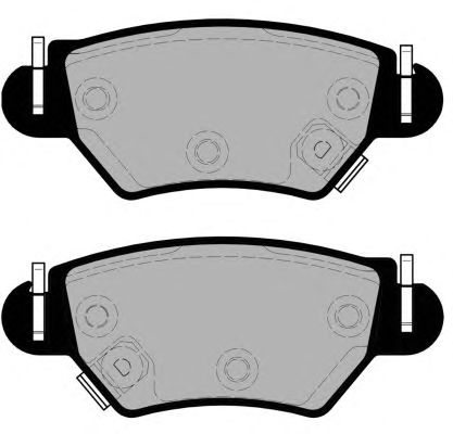 Комплект тормозных колодок, дисковый тормоз PA1539