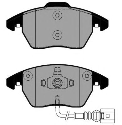 Комплект тормозных колодок, дисковый тормоз PA1832