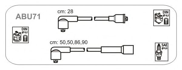 Комплект проводов зажигания ABU71