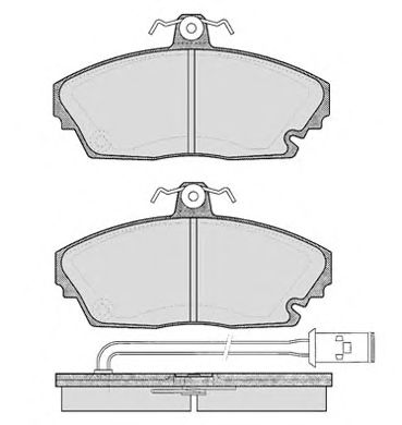 Комплект тормозных колодок, дисковый тормоз 552.0