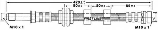 Tubo flexible de frenos FBH6146