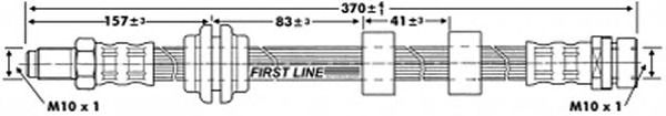 Tubo flexible de frenos FBH6657