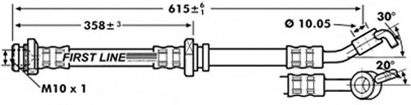 Тормозной шланг FBH7136