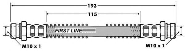 Tubo flexible de frenos FBH7461