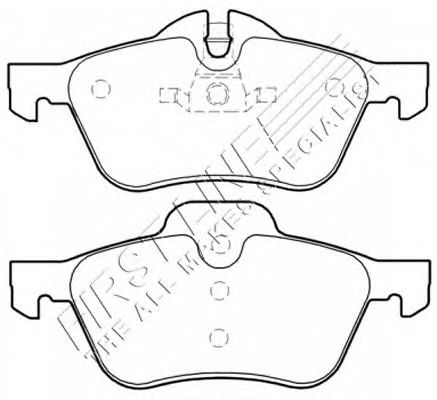 Brake Pad Set, disc brake FBP3355
