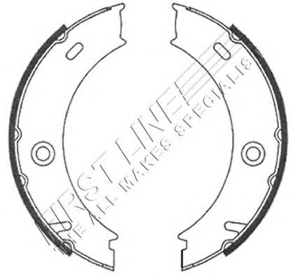 Комплект тормозных колодок, стояночная тормозная система FBS664