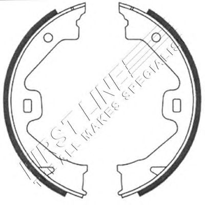 Комплект тормозных колодок, стояночная тормозная система FBS667