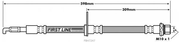 Tubo flexível de travão FBH7247