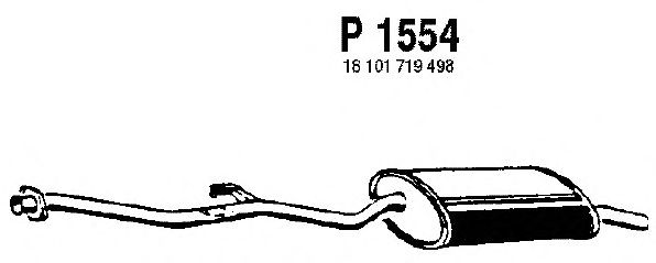 Silenziatore posteriore P1554