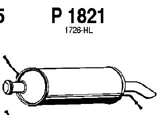 Silenciador posterior P1821