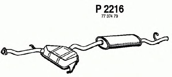 Silenciador posterior P2216